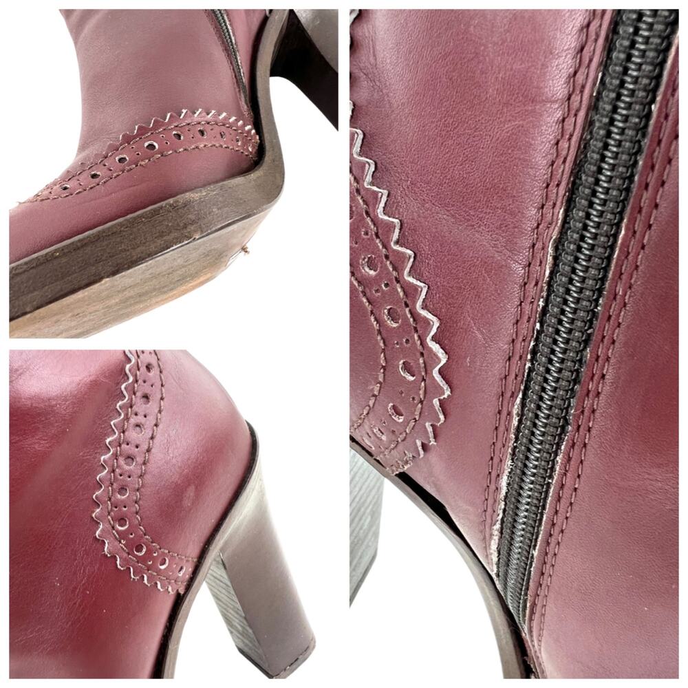 Miu Miu Vintage Western Leather Ankle Boots - Picture 8 of 8